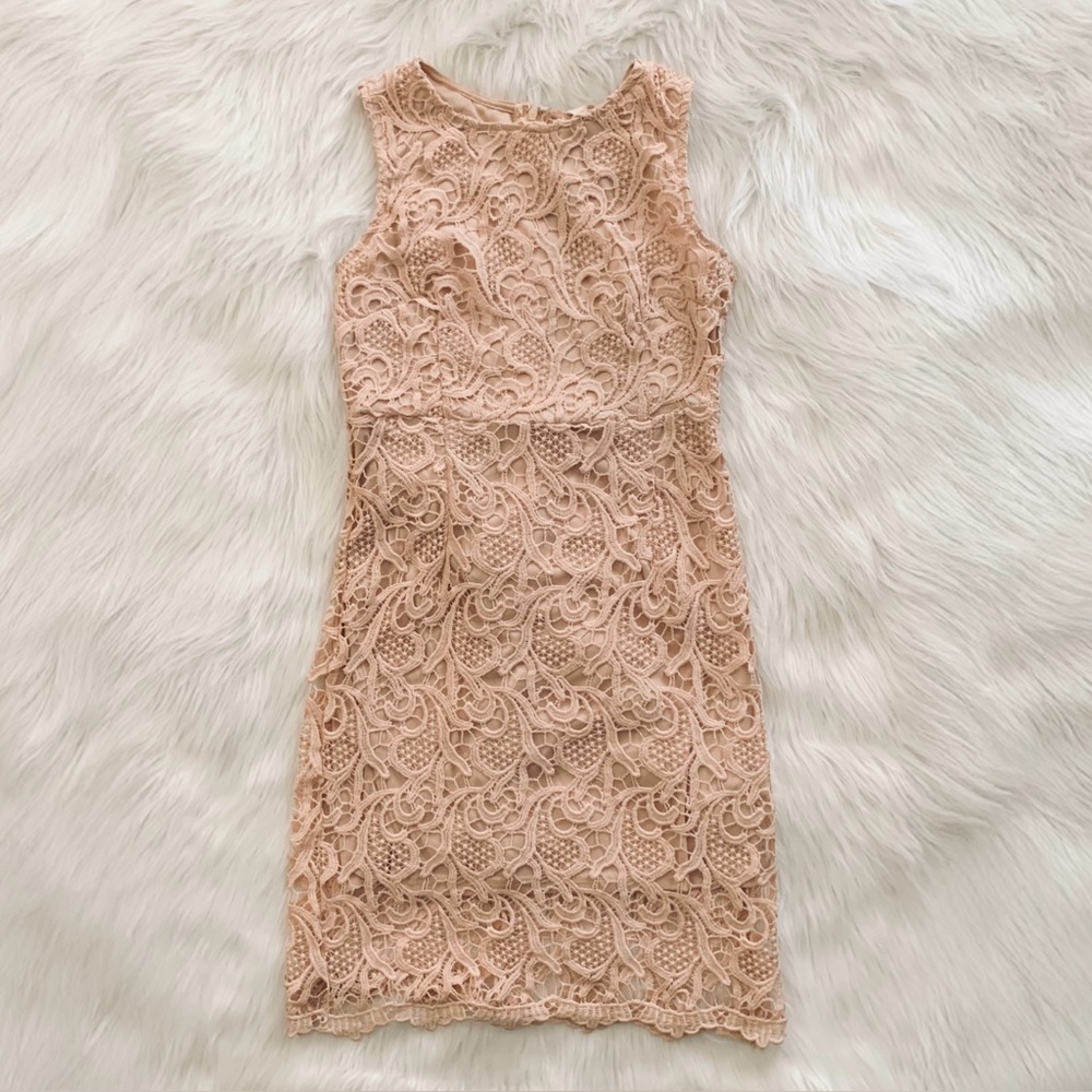 Nude Lace Dress